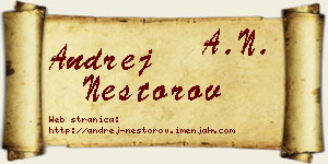 Andrej Nestorov vizit kartica